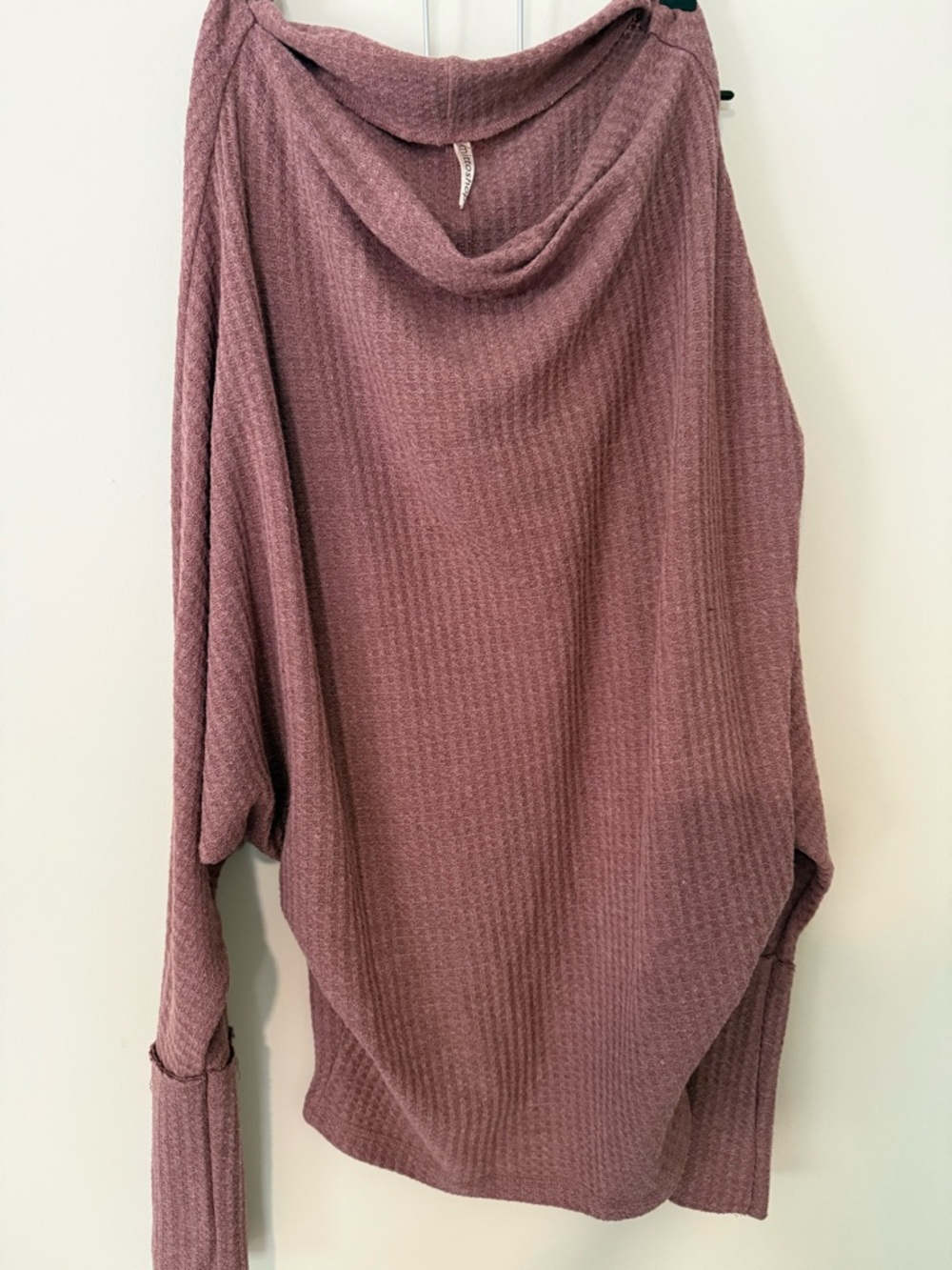 Pink purple cowl neck doleman boutique top small